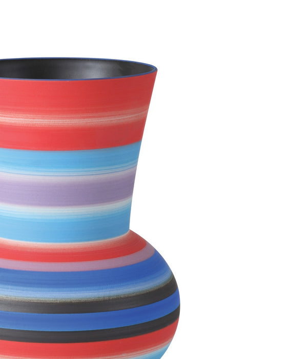 Currey and Company - 1200-1097 - Vase - Happy 80's - Blue/Pink/Red