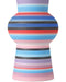 Currey and Company - 1200-1097 - Vase - Happy 80's - Blue/Pink/Red