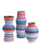 Currey and Company - 1200-1098 - Vase - Happy 80's - Blue/Pink/Red