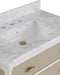 Currey and Company - 3800-0018 - Vanity with Rectangular Undermount Sink - Aster - Off-White/Fog/Natural/White/Polished Brass