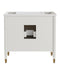 Currey and Company - 3800-0018 - Vanity with Rectangular Undermount Sink - Aster - Off-White/Fog/Natural/White/Polished Brass