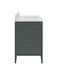 Currey and Company - 3800-0019 - Vanity with Rectangular Undermount Sink - Santos - Vintage Navy/Natural/White/Brushed Brass/Polished Nickel