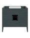 Currey and Company - 3800-0019 - Vanity with Rectangular Undermount Sink - Santos - Vintage Navy/Natural/White/Brushed Brass/Polished Nickel