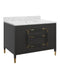 Currey and Company - 3800-0020 - Vanity with Rectangular Undermount Sink - Verona - Black/Natural/White/Champagne
