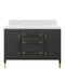 Currey and Company - 3800-0020 - Vanity with Rectangular Undermount Sink - Verona - Black/Natural/White/Champagne