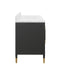 Currey and Company - 3800-0020 - Vanity with Rectangular Undermount Sink - Verona - Black/Natural/White/Champagne