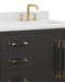 Currey and Company - 3800-0021 - Vanity with Rectangular Undermount Sink - Verona - Black/Natural/White/Champagne