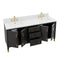 Currey and Company - 3800-0021 - Vanity with Rectangular Undermount Sink - Verona - Black/Natural/White/Champagne