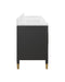 Currey and Company - 3800-0021 - Vanity with Rectangular Undermount Sink - Verona - Black/Natural/White/Champagne