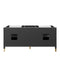 Currey and Company - 3800-0021 - Vanity with Rectangular Undermount Sink - Verona - Black/Natural/White/Champagne