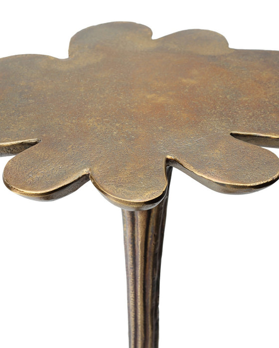 Currey and Company - 4000-0246 - Accent Table - Schizzo - Oxidized Brass