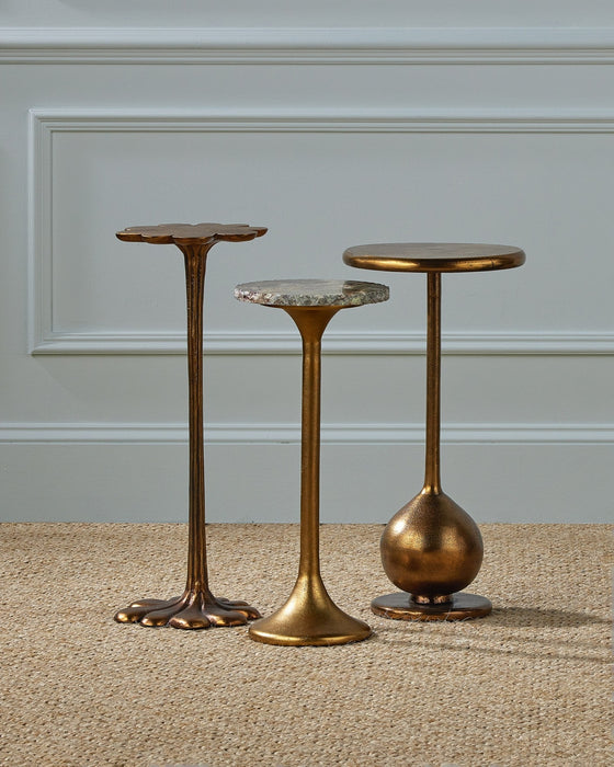 Currey and Company - 4000-0246 - Accent Table - Schizzo - Oxidized Brass