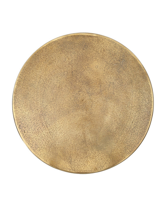 Currey and Company - 4000-0249 - Accent Table - Nasturtium - Antique Brass/Patina Brass