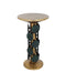 Currey and Company - 4000-0249 - Accent Table - Nasturtium - Antique Brass/Patina Brass