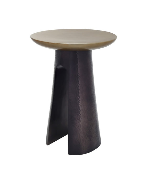 Currey and Company - 4000-0254 - Accent Table - Pince - Black Nickel/Antique Brass
