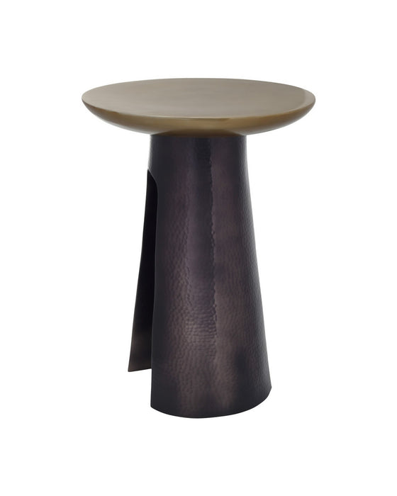 Currey and Company - 4000-0254 - Accent Table - Pince - Black Nickel/Antique Brass