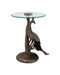 Currey and Company - 4000-0255 - Accent Table - Paonne - Antique Gold/Clear