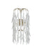 Currey and Company - 5000-0286 - Three Light Wall Sconce - Glen Arbor - White/Contemporary Silver Leaf/Contemporary Silver