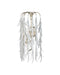 Currey and Company - 5000-0286 - Three Light Wall Sconce - Glen Arbor - White/Contemporary Silver Leaf/Contemporary Silver