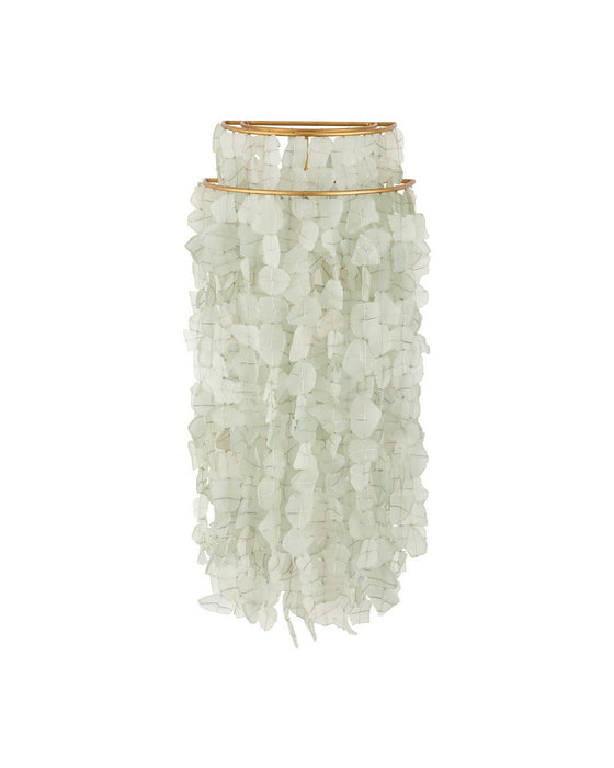 Currey and Company - 5000-0287 - One Light Wall Sconce - Verre de Mer - Seaglass/Contemporary Gold​