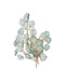 Currey and Company - 5000-0290 - Three Light Wall Sconce - Baobab - Clear/Contemporary Silver Leaf/Contemporary Silver