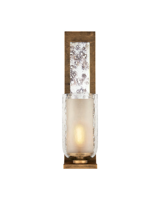 Currey and Company - 5000-0296 - One Light Wall Sconce - Wynyard - Clear/Frosted/Antique Mirror/Antique Gold