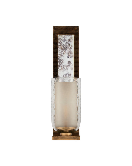Currey and Company - 5000-0296 - One Light Wall Sconce - Wynyard - Clear/Frosted/Antique Mirror/Antique Gold