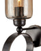 Currey and Company - 5000-0297 - One Light Wall Sconce - Wemyss - Gilded Oak/Smoke