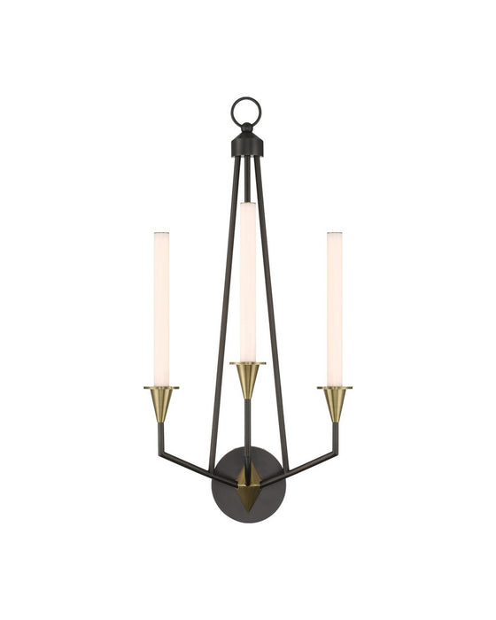 Currey and Company - 5000-0303 - LED Wall Sconce - Hennin - Polished Antique Brass/Oil Rubbed Bronze