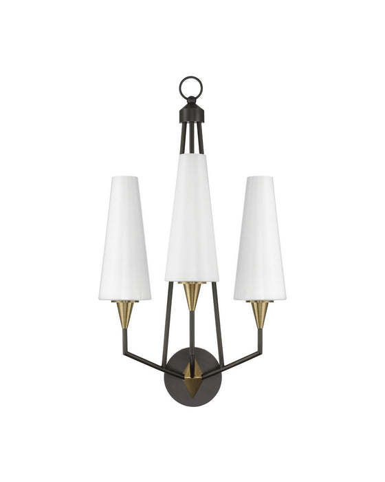 Currey and Company - 5000-0303 - LED Wall Sconce - Hennin - Polished Antique Brass/Oil Rubbed Bronze