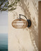 Currey and Company - 5500-0060 - One Light Wall Sconce - Carriage - Natural/Black/Frosted White