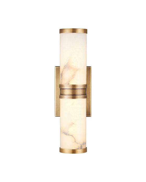 Currey and Company - 5800-0076 - LED Wall Sconce - Brenham - Natural/Vintage Brass