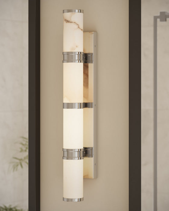 Currey and Company - 5800-0080 - LED Wall Sconce - Brenham - Natural/Nickel
