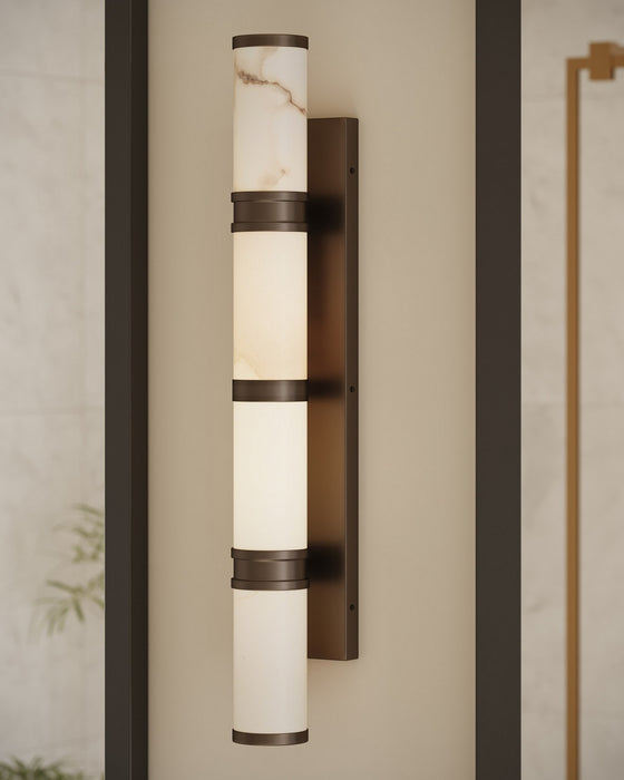 Currey and Company - 5800-0081 - LED Wall Sconce - Brenham - Natural/Oil Rubbed Bronze
