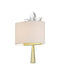 Currey and Company - 5900-0061 - One Light Wall Sconce - Trillium - Clear/Brass