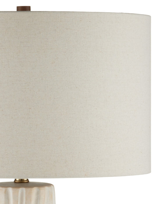 Currey and Company - 6000-1050 - One Light Table Lamp - Water-borne - Off-White/Natural