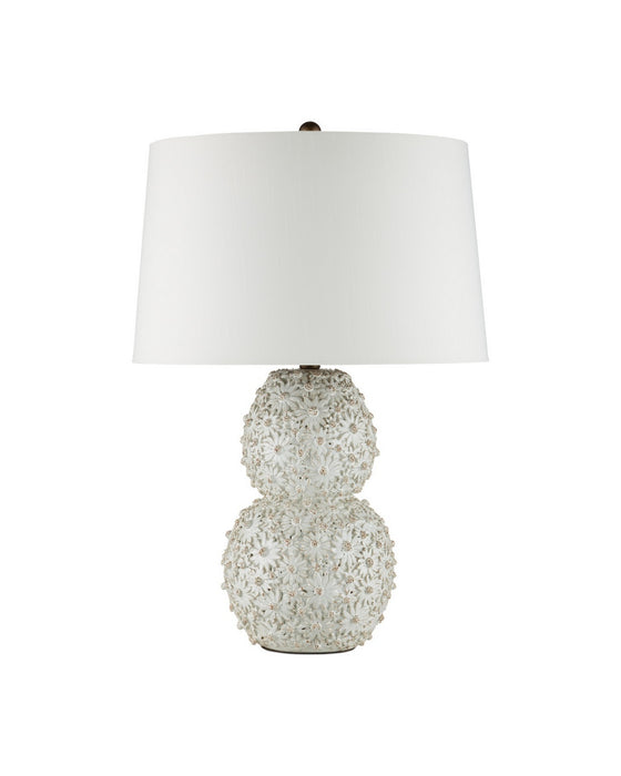 Currey and Company - 6000-1053 - One Light Table Lamp - Jessamine - White