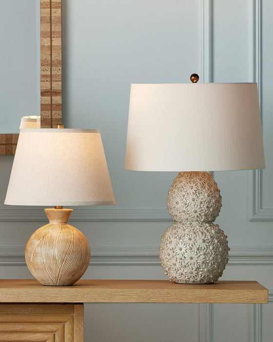 Currey and Company - 6000-1053 - One Light Table Lamp - Jessamine - White