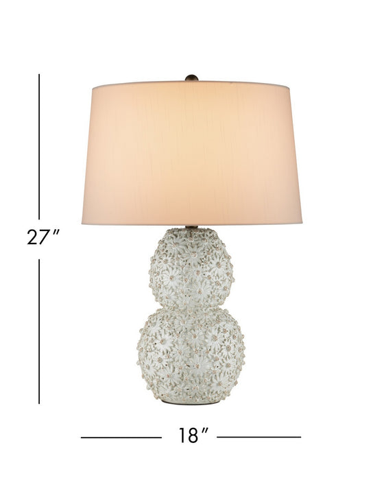 Currey and Company - 6000-1053 - One Light Table Lamp - Jessamine - White