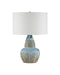 Currey and Company - 6000-1054 - One Light Table Lamp - Catania - Antique Blue Drip