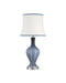 Currey and Company - 6000-1064 - One Light Table Lamp - Zeta - Gray Blue/Clear