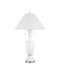 Currey and Company - 6000-1066 - Two Light Table Lamp - Classico - White/Clear/Polished Nickel