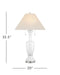 Currey and Company - 6000-1066 - Two Light Table Lamp - Classico - White/Clear/Polished Nickel