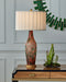 Currey and Company - 6000-1068 - One Light Table Lamp - Brielle - Pale Pink/Green/Brown/Gold Leaf