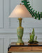 Currey and Company - 6000-1069 - Two Light Table Lamp - Classico - Green/Beige/Antique Brass