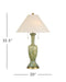 Currey and Company - 6000-1069 - Two Light Table Lamp - Classico - Green/Beige/Antique Brass