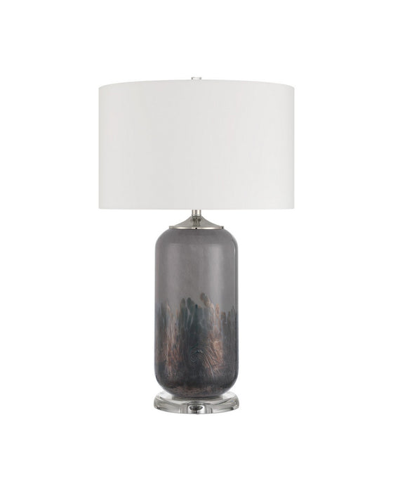 Currey and Company - 6000-1071 - One Light Table Lamp - Lewes - Gray/Clear/Polished Nickel