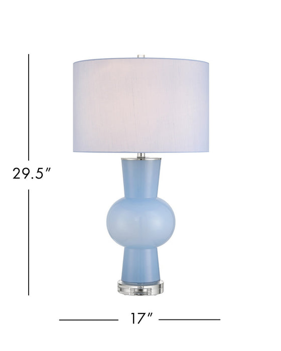 Currey and Company - 6000-1072 - One Light Table Lamp - Duende - Blue/Clear