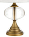 Currey and Company - 6700-0018 - LED Table Lamp - Sashay - Clear/Polished Antique Brass