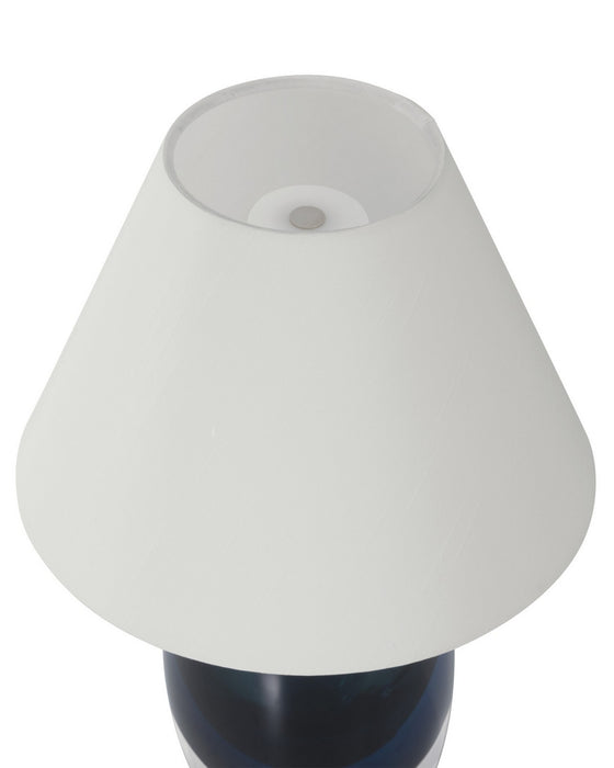 Currey and Company - 6700-0019 - LED Table Lamp - Danza - Blue/Clear/Polished NIckel